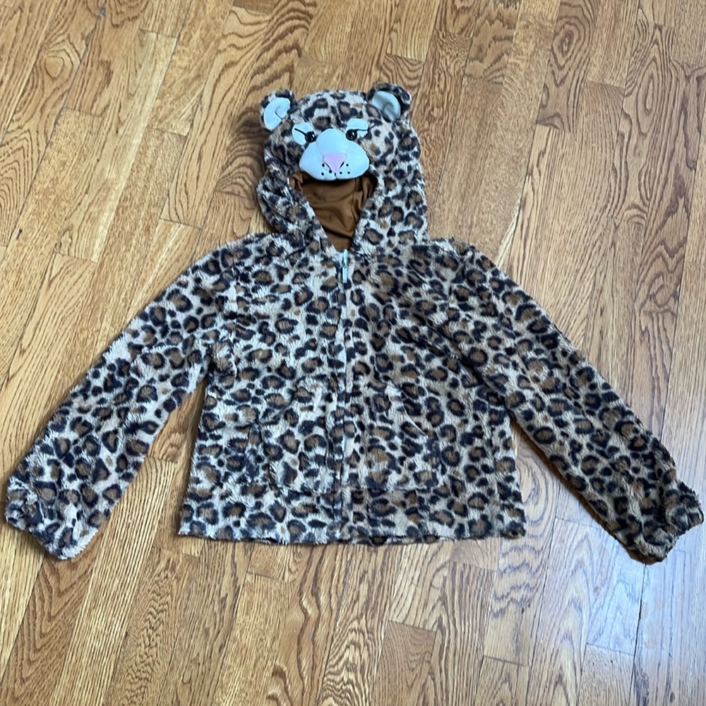 Just Pretend Kids faux fur lightweight hooded jacket